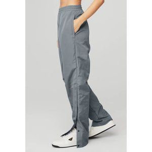NEW! ALO YOGA LEGEND SNAP PANTS in STEEL BLUE SIZE SMALL